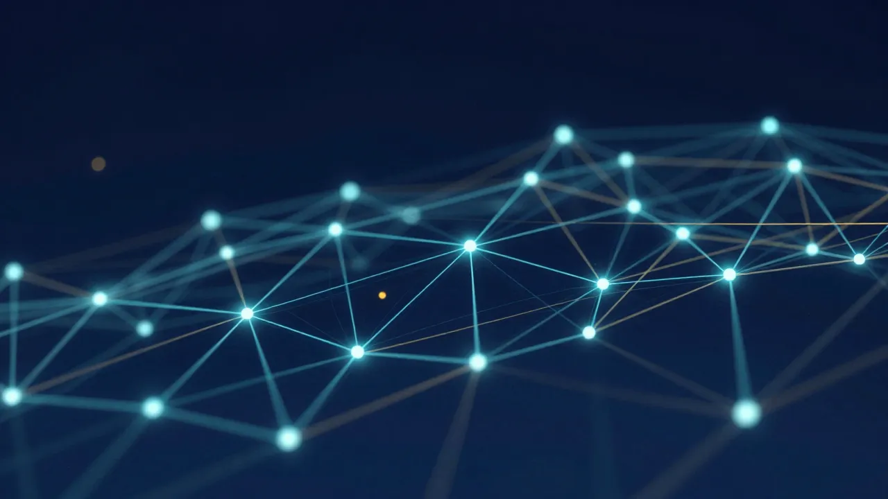 Connected technology network representing modern accounting